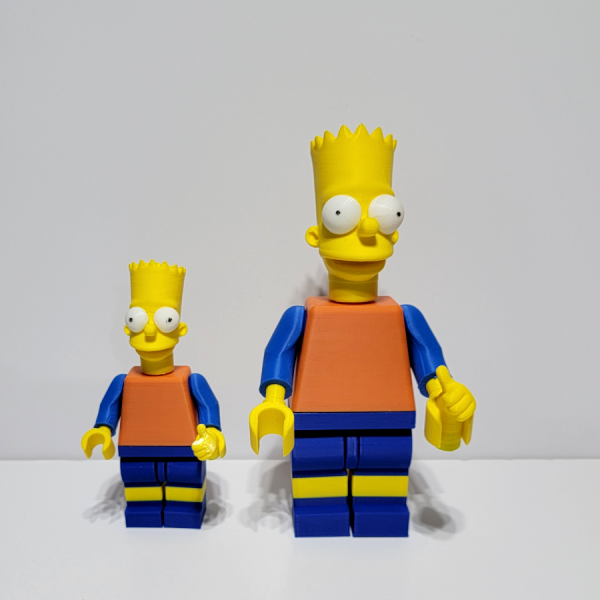 01_Bart_03 Custom Bart Simpson 3D Printed Minifigure – Bring the Mischief to Your Collection!