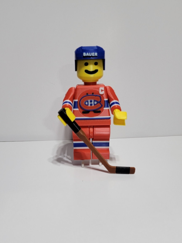 The Legendary Maurice "The Rocket" Richard Custom Brick Figure