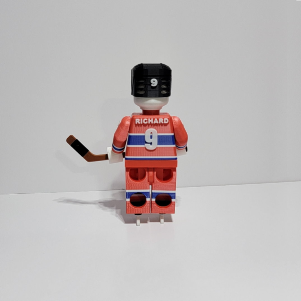 Canadians_Richard_02 The Legendary Maurice "The Rocket" Richard Custom Brick Figure