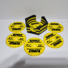 Dewalt_7_Set Industrial Saw Blade Coaster Set – DeWalt Inspired Workshop Decor