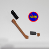 3D Printed Brick Man Hockey Stick-Free Download